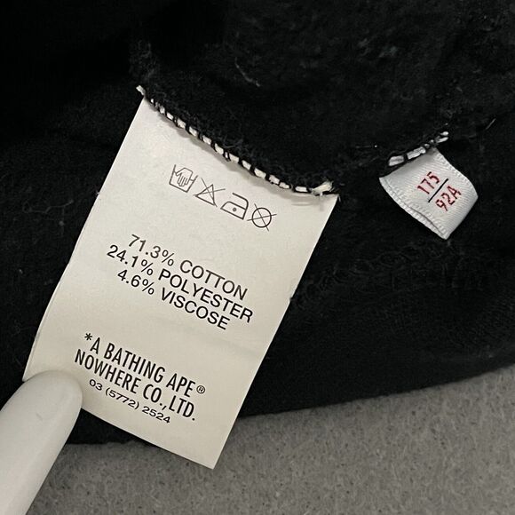 Aape By A Bathing Ape Hoodie Medium Black Somewhere In The AAPE Universe APUNVS - Picture 10 of 16
